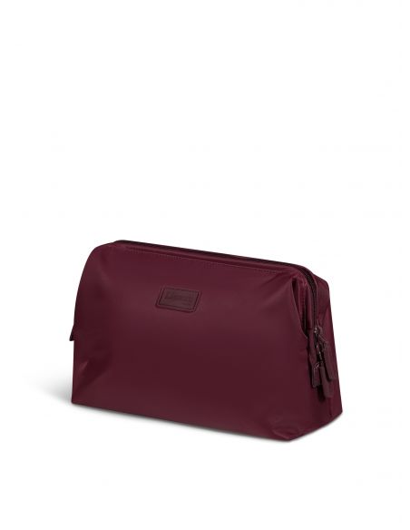 Trousse de toilette Lipault Plume Accessoires Bordeaux, vue de trois quarts