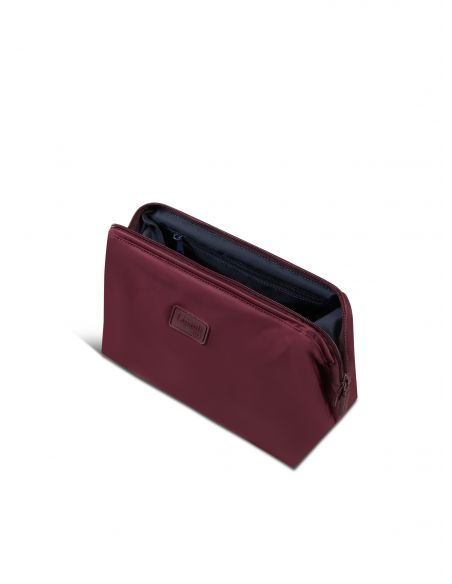 Trousse de toilette Lipault Plume Accessoires Bordeaux, fermeture ouverte et intérieur visible