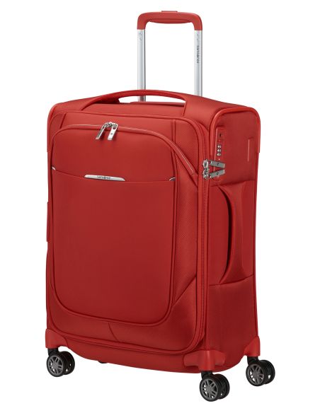 Valise Samsonite Re-Lite 55 cm Rouge Pavot, vue de trois quarts