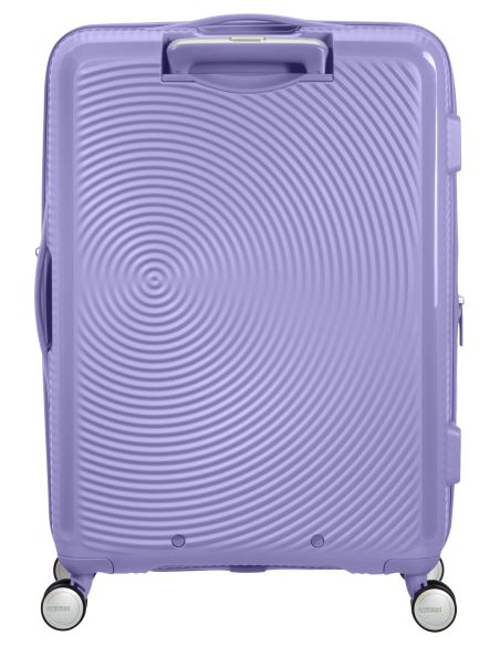Dos de la valise American Tourister Soundbox 67 cm Lavande