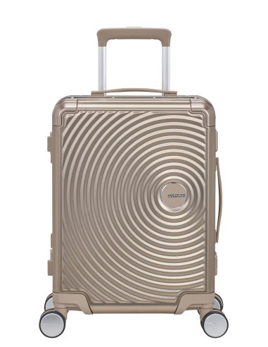 Valise cabine 4 roues 55 cm American Tourister Soundbox Alu Argent, référence 155707-1776