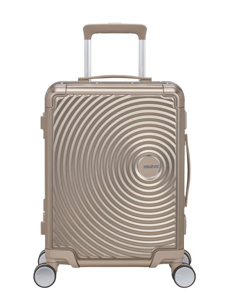 Valise cabine 4 roues 55 cm American Tourister Soundbox Alu Bronze, référence 155707-1133