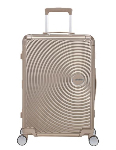 Valise soute 4 roues 68 cm American Tourister Soundbox Alu Argent, référence 155710-1776