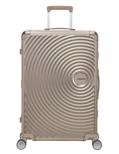 Valise soute 4 roues 77 cm American Tourister Soundbox Alu Stormy Lilac, référence 155711-A646