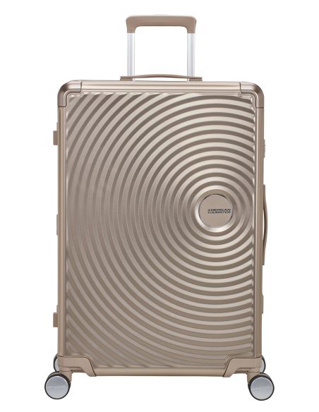 Valise soute 4 roues 77 cm American Tourister Soundbox Alu Bronze, référence 155711-1133