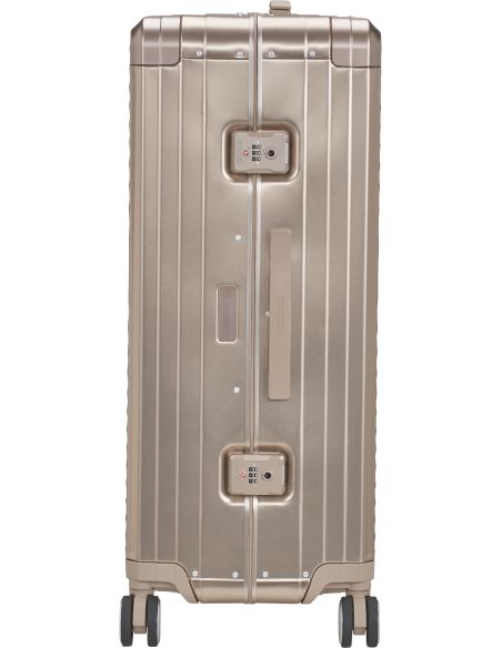 Valise American Tourister Soundbox Alu 77 cm Bronze, vue de profil