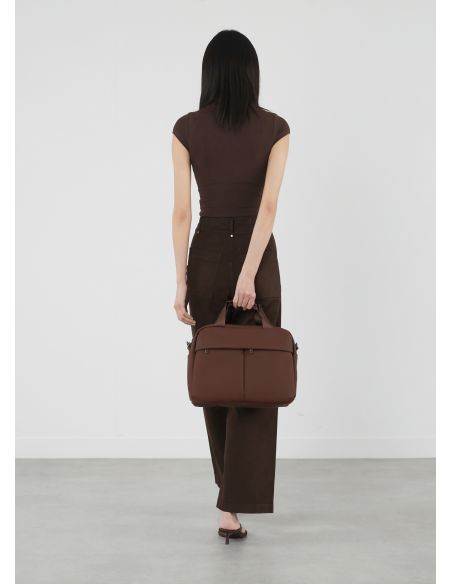 Sac Carryall Lipault Lost in Berlin Spiced Mocha, sac porté à la main