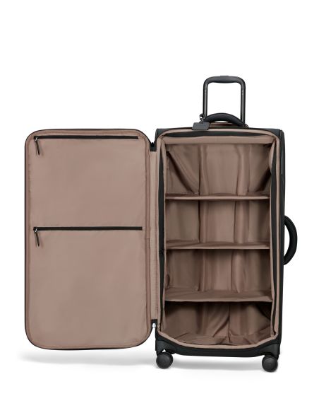 Valise Trunk 79 cm Lipault Lost in Berlin Noir, intérieur avec étagères