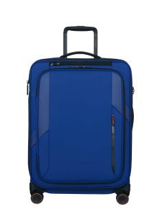 Samsonite GLAZED • Valise cabine 4 roues extensible 55cm - Bleu Electrique