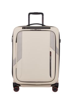 Samsonite GLAZED • Valise cabine 4 roues extensible 55cm - Grès / Beige