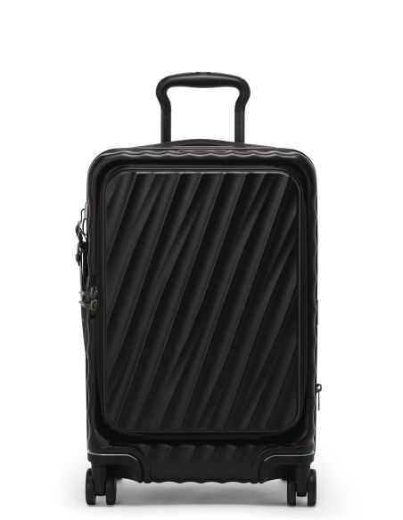 Valise cabine extensible 55 cm TUMI 19 Degree Front Access Black Texture, référence 158990-6153