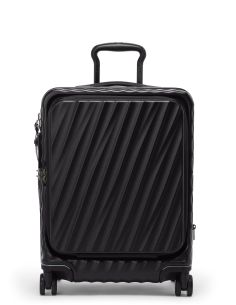 Valise cabine large extensible 55 cm TUMI 19 Degree Front Access Black Texture, référence 158992-6153