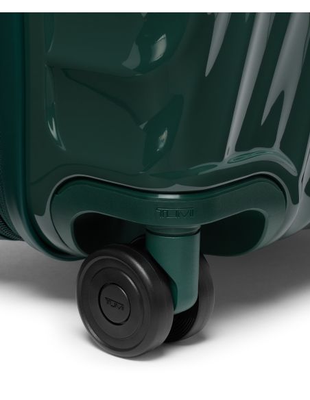 Valise soute extensible 76 cm TUMI 19 Degree Front Access Deep Pine, détail d’une roue double et de son logement