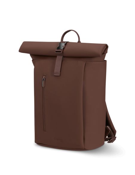Sac à dos Rolltop Lipault Lost in Berlin Spiced Mocha, vue de trois quarts