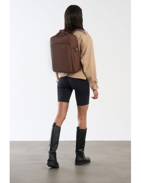 Sac à dos Pro 16 pouces Lipault Lost in Berlin Spiced Mocha, sac porté sur le dos