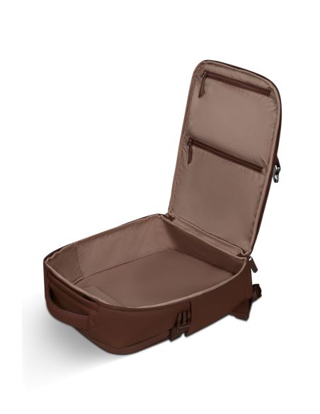Sac à dos Pro 16 pouces Lipault Lost in Berlin Spiced Mocha, compartiment principal ouvert