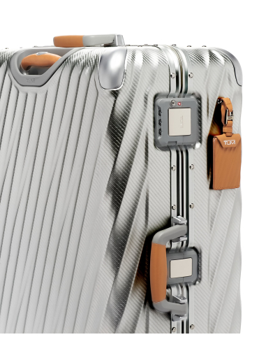 Valise soute Extended Trip 77,5 cm TUMI 19 Degree Aluminium texturé Texture Silver, serrures et poignée latérale