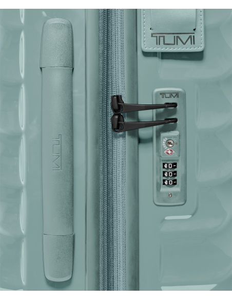 Valise soute extensible Medium 66 cm TUMI 19 Degree Thyme, détail de la serrure TSA