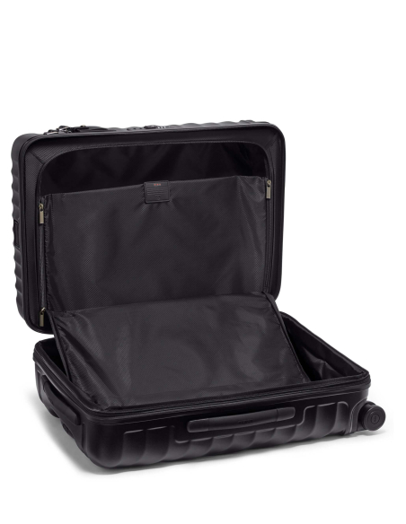 Valise soute extensible Medium 66 cm TUMI 19 Degree Texture Black Texture, intérieur avec compartiments ouverts