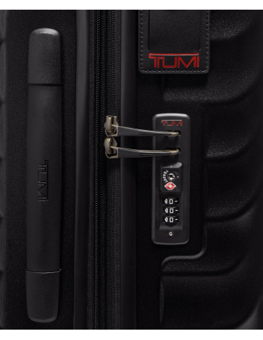 Valise soute extensible Medium 66 cm TUMI 19 Degree Texture Black Texture, détail de la serrure TSA