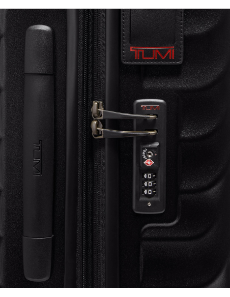 Valise soute extensible Medium 66 cm TUMI 19 Degree Texture Black Texture, détail de la serrure TSA