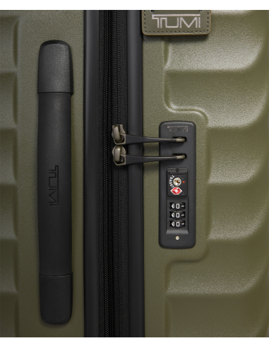 Valise soute extensible Large 76 cm TUMI 19 Degree Texture Olive Texture, détail de la serrure TSA