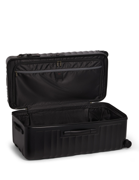 Valise Trunk Large 79,5 cm TUMI 19 Degree Texture Black Texture, intérieur ouvert avec séparateur zippé