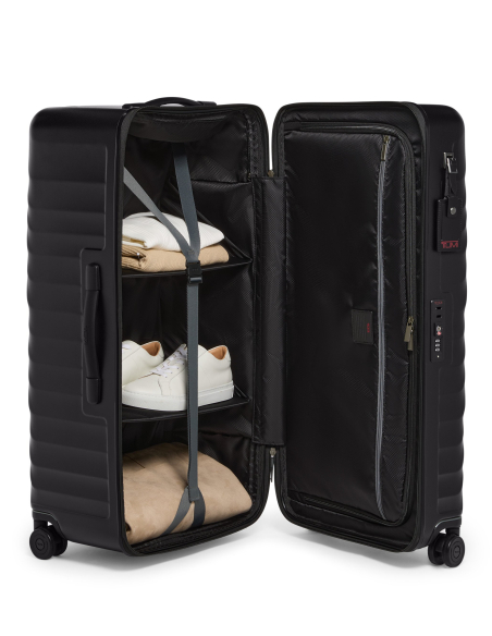 Valise Trunk Large 79,5 cm TUMI 19 Degree Texture Black Texture, intérieur avec séparateurs et affaires rangées