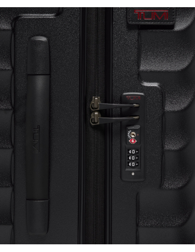 Valise Trunk Large 79,5 cm TUMI 19 Degree Texture Black Texture, détail de la serrure TSA