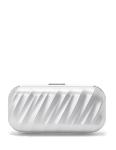 Étui à lunettes de soleil TUMI 19 Degree Aluminium Silver, coque fermée vue arrière