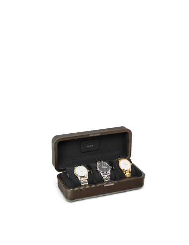 Boîte à montres voyage TUMI 19 Degree Aluminium Texture Gunmetal, référence 159019-A612