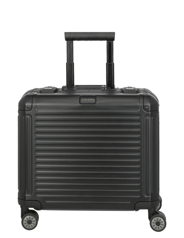 Pilot case aluminium 4 roues 43 cm Travelite Next Noir, référence 079813-01
