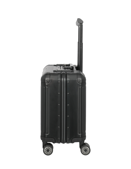 Pilot case Travelite Next 4 roues Noir, profil latéral droit