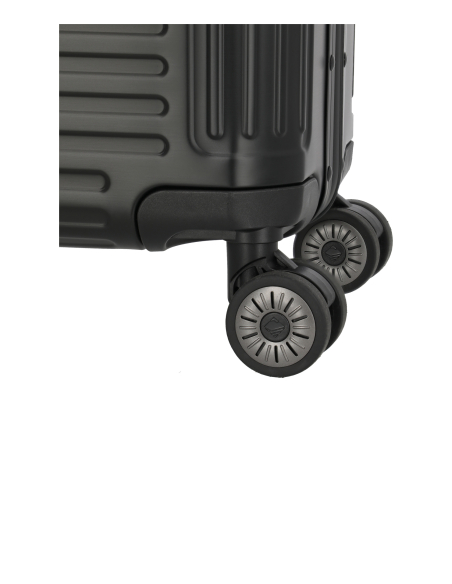 Pilot case Travelite Next 4 roues Noir, détail des doubles roues