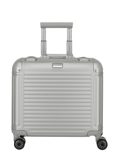 Pilot case aluminium 4 roues 43 cm Travelite Next Argent, référence 079813-56