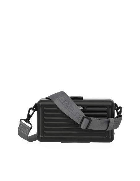 Sac à bandoulière aluminium Travelite Next Noir, référence 079804-01