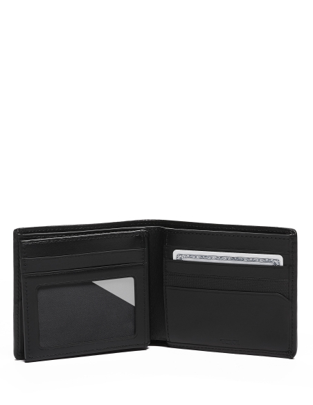 Portefeuille à volet central TUMI Alpha Black, volet avec fenêtre pour pièce d’identité