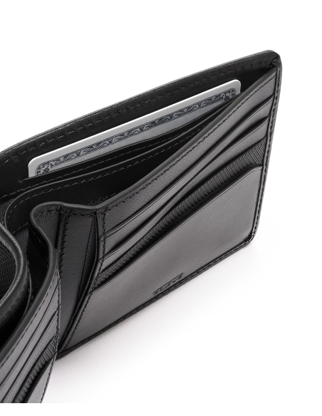 Portefeuille Global TUMI Alpha Black, détail des compartiments à billets