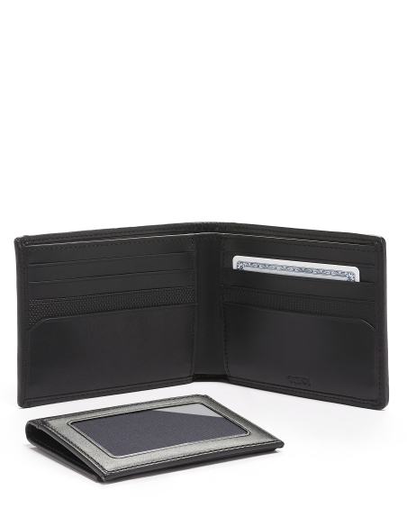 Portefeuille avec étui amovible TUMI Alpha Black, étui d’identification amovible retiré