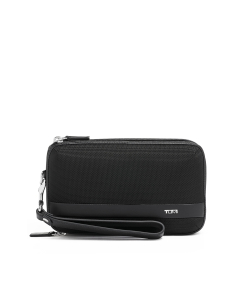 Pochette Triple Zip TUMI Alpha Black, référence 135648-1041