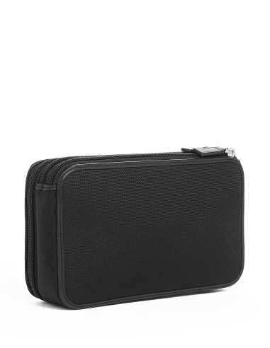 Pochette Triple Zip TUMI Alpha Black, vue arrière des trois compartiments