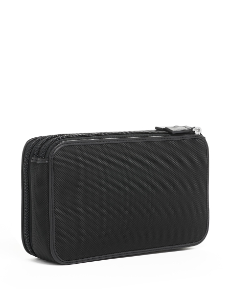 Pochette Triple Zip TUMI Alpha Black, vue arrière des trois compartiments