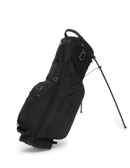 Sac de golf trépied TUMI Alpha Black, trépied déployé vu de l’autre côté