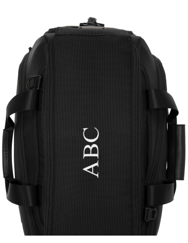 Sac de golf convertible TUMI Alpha Black, exemple de personnalisation par initiales