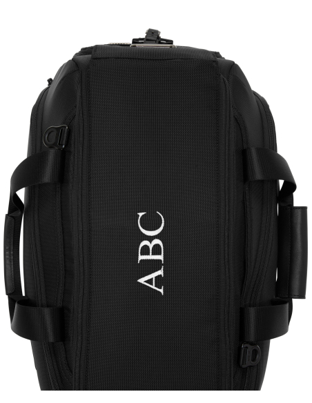 Sac de golf convertible TUMI Alpha Black, exemple de personnalisation par initiales