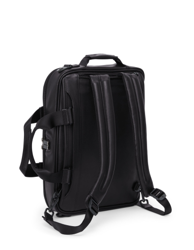 Porte-documents Three-Way TUMI Alpha Black, bretelles déployées pour le port en sac à dos