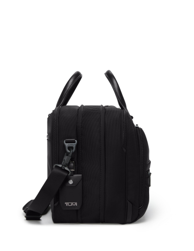 Porte-documents extensible Medium 15" TUMI Alpha Black, vue de profil et soufflet extensible