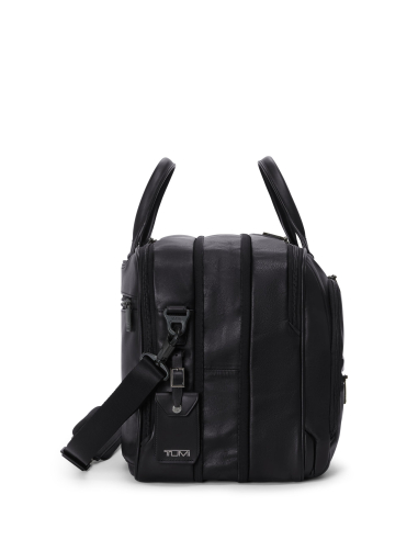 Porte-documents extensible Medium TUMI Alpha Black, vue de profil et soufflet extensible