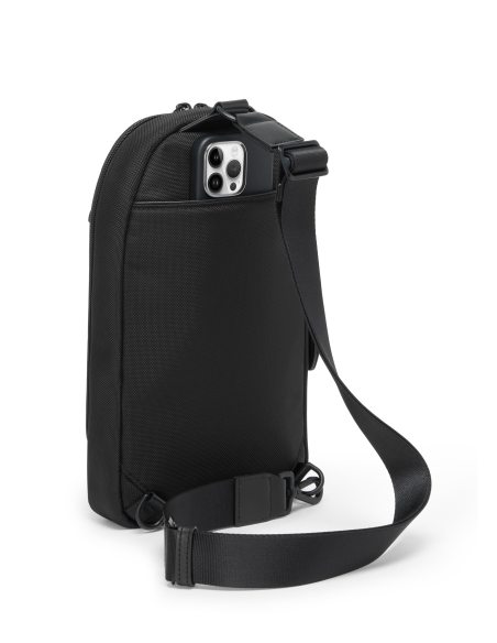 Sling TUMI Alpha Black, vue arrière avec rangement téléphone