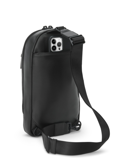 Sling TUMI Alpha Black, vue arrière avec rangement téléphone